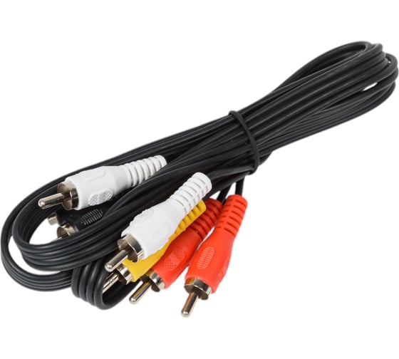 Аудио-видео шнур 4RCA-4RCA TWIST 1,2 метра 4RCA-4RCA-1.2M
