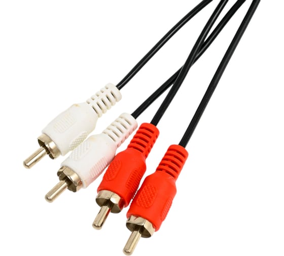 Аудио-видео шнур 2RCA-2RCA TWIST 5 метров 2RCA-2RCA-5M