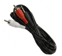 Аудио-видео шнур Retic 2RCA-3,5 мм стерео mini-jack, 3 метра 2RCA-3.5-3M