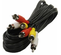 Аудио-видео шнур 3RCA-3RCA Retic 3 метра 3RCA-3RCA-3M