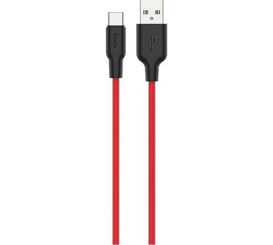 USB кабель Hoco X21 Plus Silicone для Type-C, 3.0A, длина 2.0м, красный 708032 1