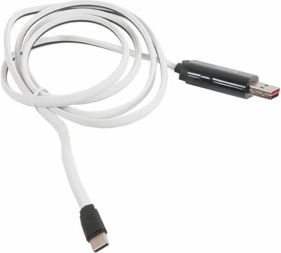 Кабель Hoco USB U29 LED displayed timing для Type-C, 2.0A, длина 1.2м, белый 648432 1