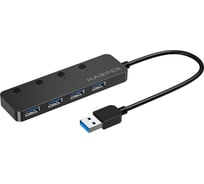 USB концентратор Harper HUB-04MB Black H00003293