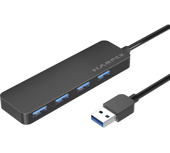 USB концентратор Harper HUB-04P Black H00003291