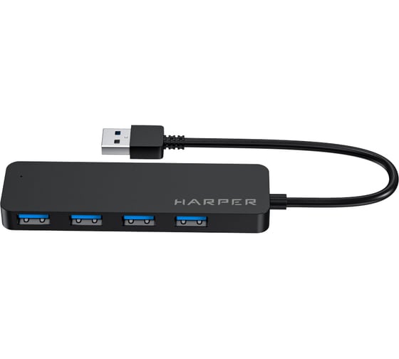 USB концентратор Harper HUB-04P Black H00003291