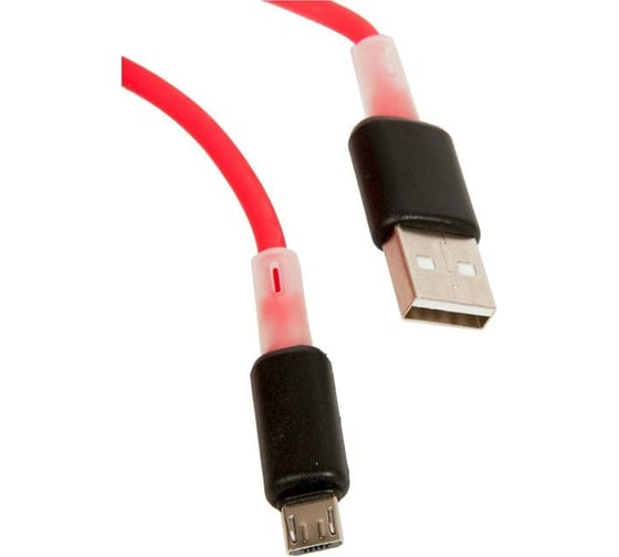Кабель Hoco USB X48 Soft для Micro USB, 2.4A, длина 1.0м, красный 757102
