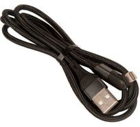 Кабель Hoco USB U100 Orbit для Lightning 2.4А, длина 1.2м, черный 819661