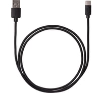 Дата-кабель TDM ELECTRIC ДК 2, USB - USB Type-C, 1 м, черный SQ1810-0302