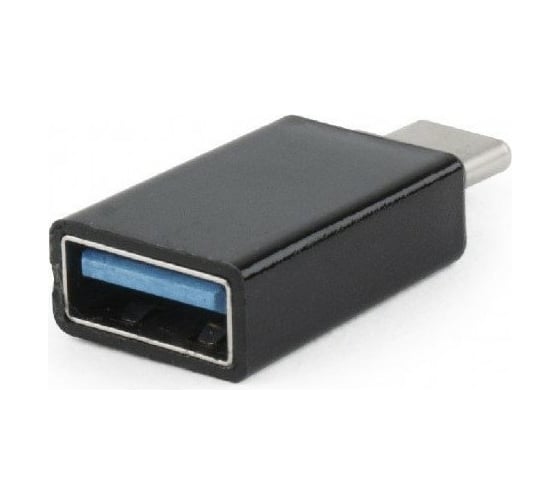 Переходник/адаптер Cablexpert USB3.0 Type-C(M)/AF, с поддержкой OTG, Pro, черный, блистер A-USB3-CMAF-01