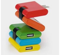 Концентратор Konoos USB 2.0 Конструктор 4 порта USB блистер UK-06