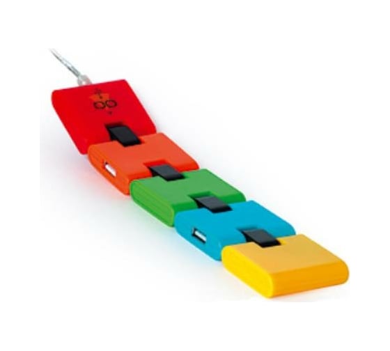 Концентратор Konoos USB 2.0 Конструктор 4 порта USB блистер UK-06