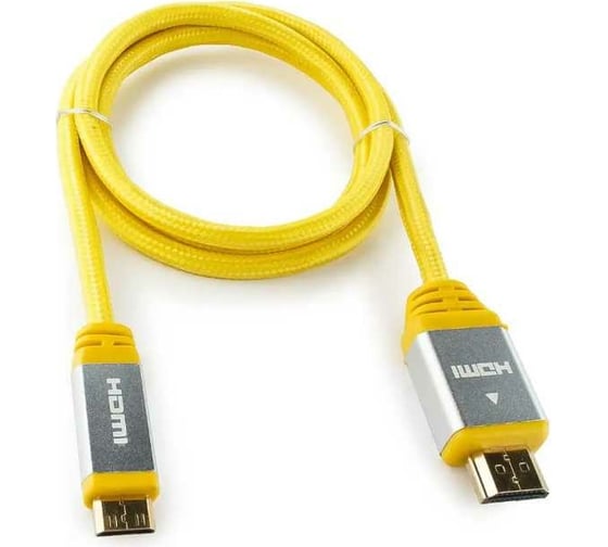 Кабель Konoos HDMI- mini HDMI 1м v1.4 19M/19M алюминиевый корпус KCP-HDMICny