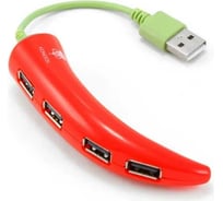 Концентратор Konoos USB 2.0 4 порта USB Перец блистер UK-43