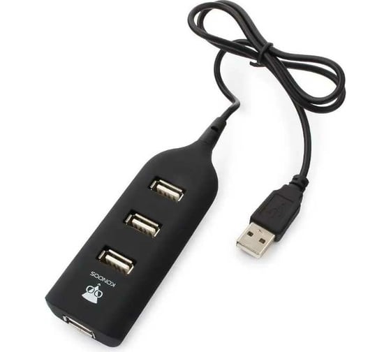 Концентратор Konoos USB 2.0 Фрегат 4 порта USB блистер UK-02