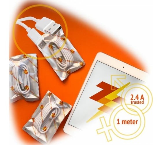 Кабель для смартфонов ZeepDeep OneLove type-c, 2.4A, FastCharging, 1м, white 795264