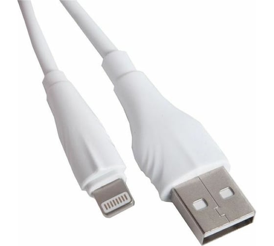 Кабель USB Borofone BX18 для Lightning, 2.4A, длина 1м, белый 903275