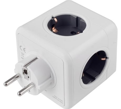 Разветвитель ROCKETSOCKET Cube Original 5 Euro 16A  цвет серый GN1203