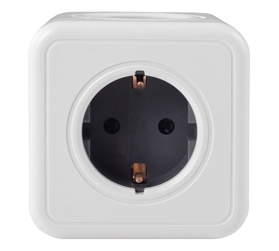Разветвитель ROCKETSOCKET Cube Original 5 Euro 16A  цвет серый GN1203