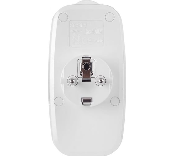 Разветвитель ROCKETSOCKET Socket Adapter 3 Euro 16A, 3 USB 3A+C с блоком 5В/3.1А  цвет белый GN4603