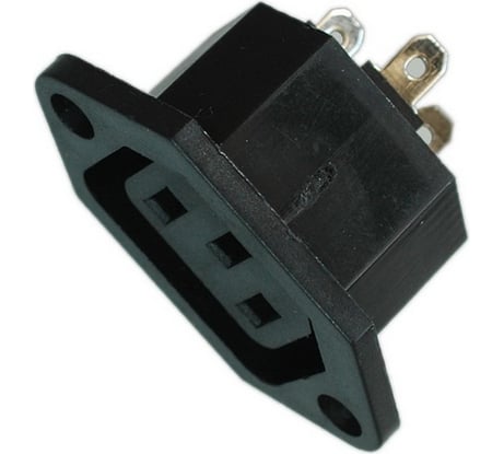 Сетевое гнездо Pro Legend 3 PIN пластик на корпус 250V 10A, PL2301