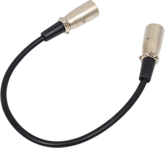 Переход XLR штекер - XLR штекер Pro Legend позолоченные контакты с кабелем 0.3м, PL2295