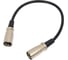 Переход XLR штекер - XLR штекер Pro Legend позолоченные контакты с кабелем 0.3м, PL2295 1