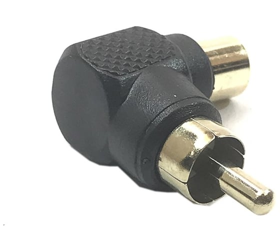 Переход RCA штекер - RCA гнездо угловой Pro Legend пластик, PL2284