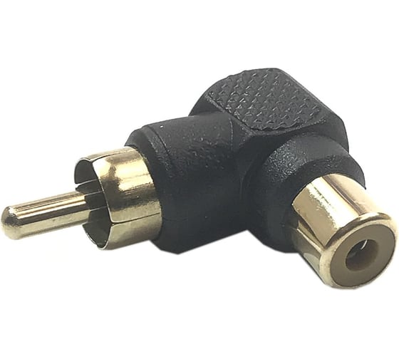 Переход RCA штекер - RCA гнездо угловой Pro Legend пластик, PL2284