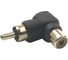 Переход RCA штекер - RCA гнездо угловой Pro Legend пластик, PL2284 3