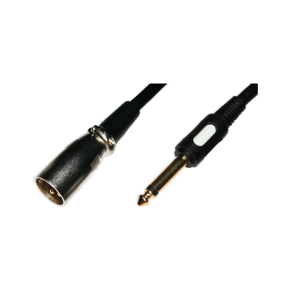 Переход XLR штекер - 6.35мм штекер моно Pro Legend позолоченные ...