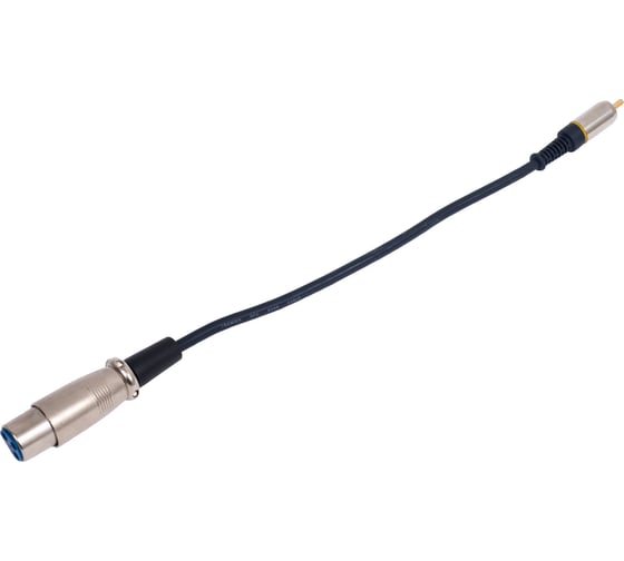 Переход XLR гнездо - RCA штекер Pro Legend позолоченные контакты с кабелем 0.3м, PL2287
