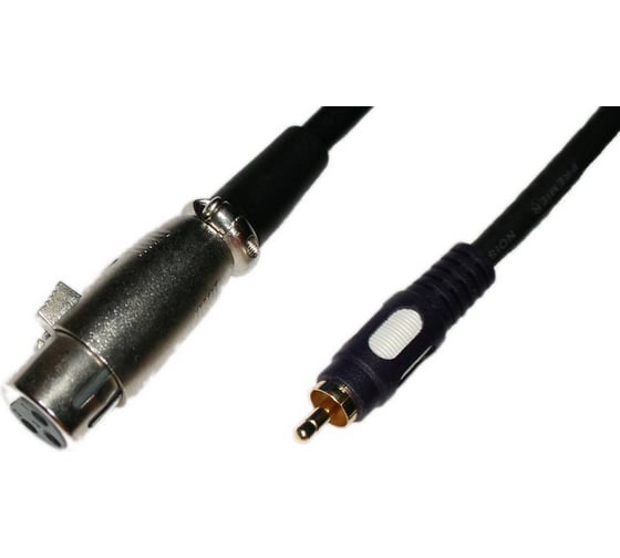 Переход XLR гнездо - RCA штекер Pro Legend позолоченные контакты с кабелем 0.3м, PL2287