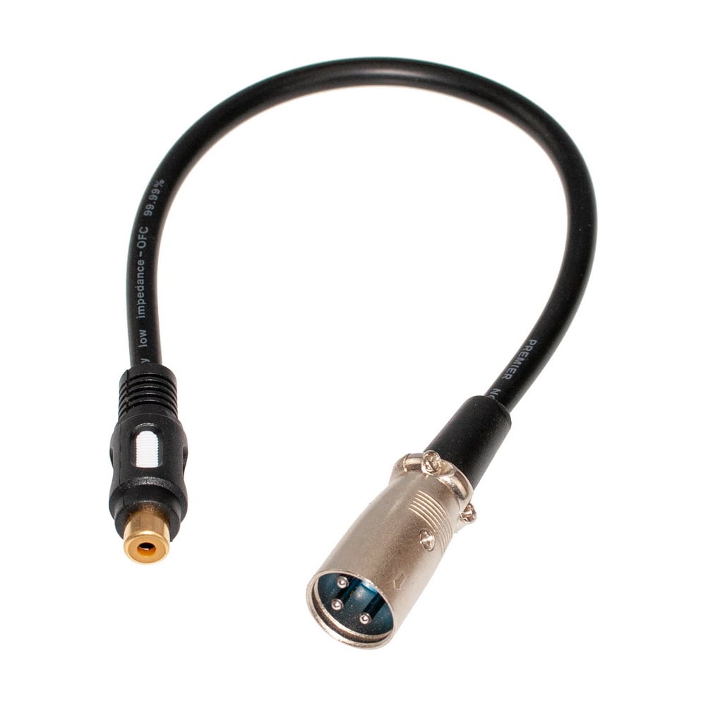 Переход XLR штекер - RCA гнездо Pro Legend позолоченные контакты с ...