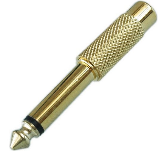 Переход 6.35мм штекер моно - RCA гнездо Pro Legend металл Gold, Gold, PL2274