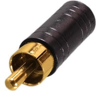 Переход RCA штекер - 3.5мм гнездо стерео Pro Legend пластик Gold, Gold, PL2270