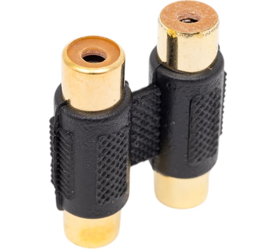 Переход 2 x RCA гнездо - 2 x RCA гнездо Pro Legend пластик Gold, Gold, PL2285