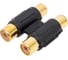 Переход 2 x RCA гнездо - 2 x RCA гнездо Pro Legend пластик Gold, Gold, PL2285 1