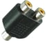 Переход RCA гнездо - 2 x RCA гнездо Pro Legend пластик, PL2282 1