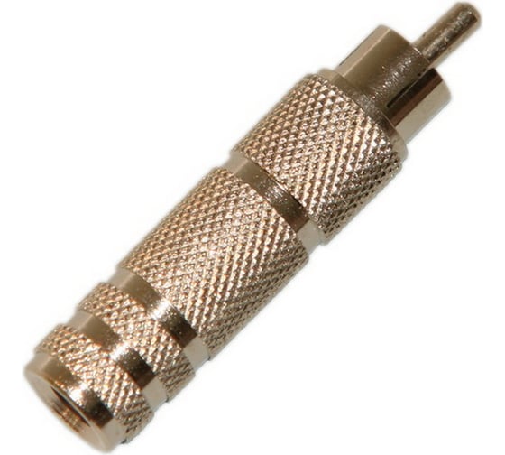Переход RCA штекер - 6.35мм гнездо моно Pro Legend металл, PL2278 1