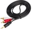 Аудио кабель ExeGate EX-CCA-458-2.0 3.5mm Jack M 2xRCA M, 2м, позолоченные контакты 225927 1