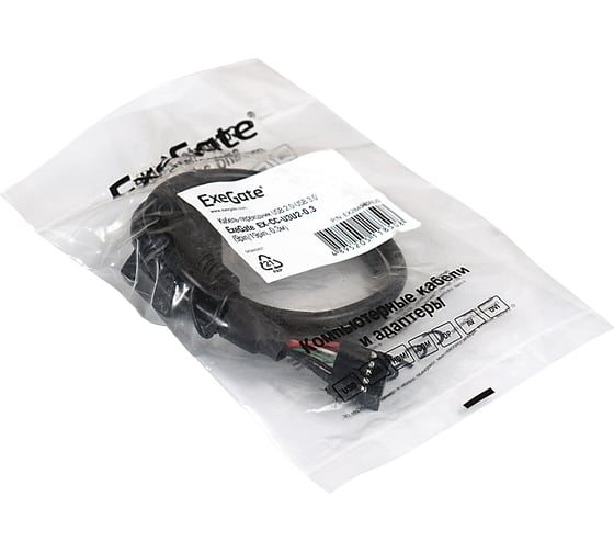 Кабель-переходник ExeGate USB 2.0-USB 3.0 EX-CC-U3U2-0.3 9pin F 19pin M, 0,3м 284940