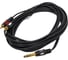 Шнур Pro Legend 6.35мм штекер стерео - 2 x RCA штекер OD4.0x8.0мм 5.0м, Gold PL1089 2