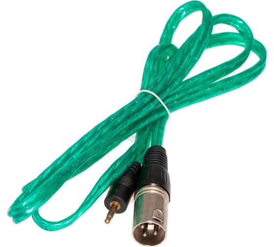 Шнур Pro Legend XLR штекер - 3.5мм штекер стерео OD4.0x8.0мм 1.5м PL1077 1