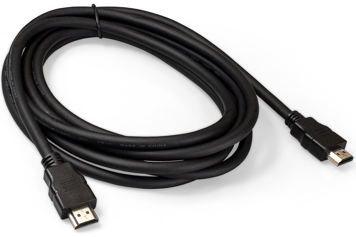 Кабель ExeGate HDMI EX-CC-HDMI2-3.0 19M 19M, v2.0, 3м, 4K UHD, Ethernet,  позолоченные контакты 287731 - выгодная цена, отзывы, характеристики, фото  - купить в Москве и РФ