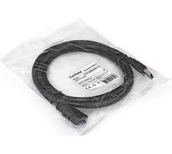 Удлинитель ExeGate USB 3-1.0 Am Af, 1м 284931