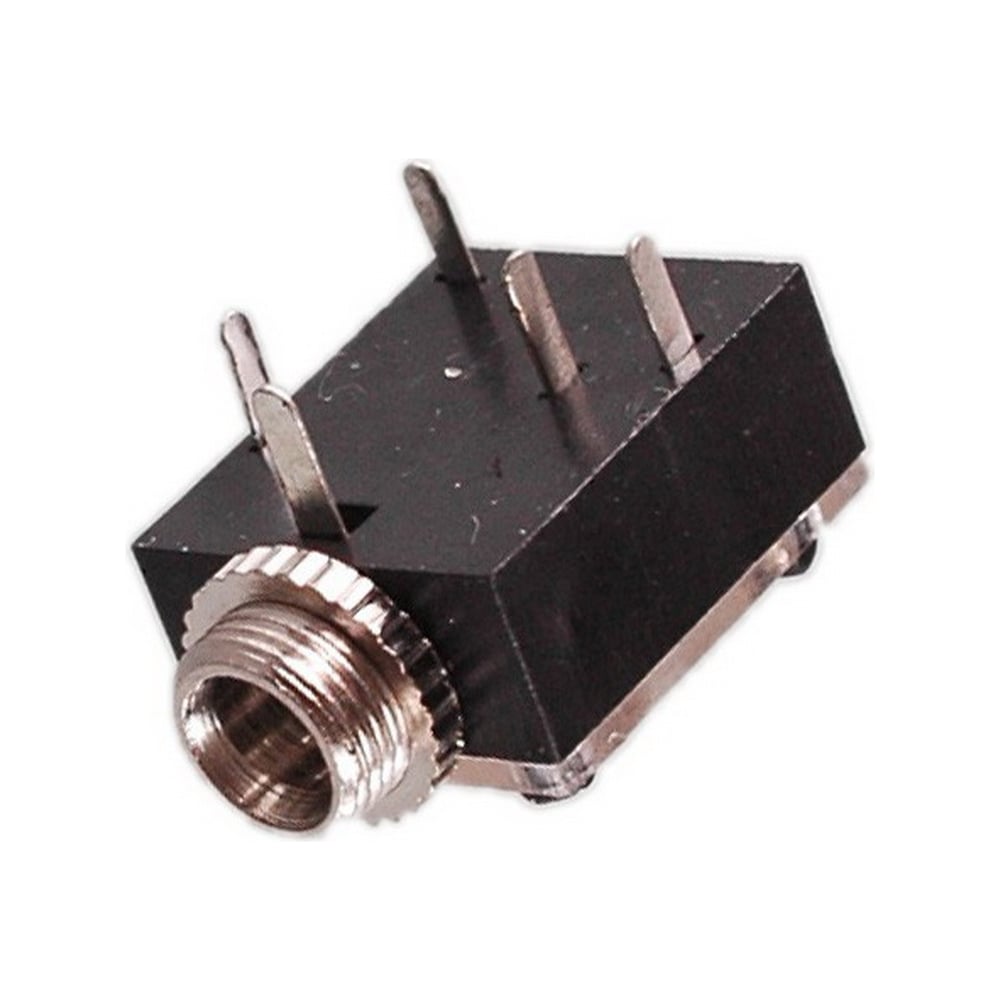 Разъем аудио Pro Legend 3.5мм гнездо стерео пластик на корпус с гайкой ...