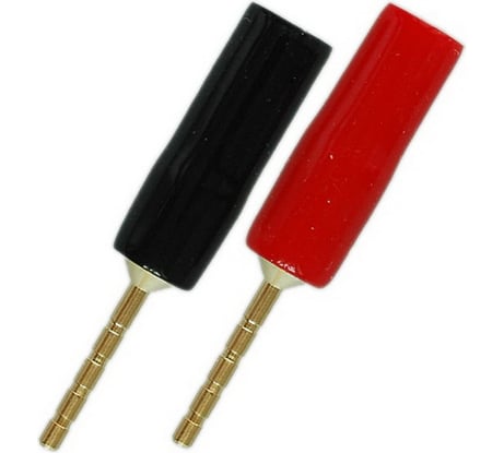 Акустический разъем Pro Legend TIP штекер пластик на кабель, винт зубочистка, Gold, PL2238