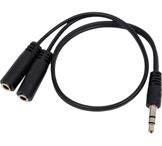 Кабель-разветвитель аудио ExeGate EX-CCA-415-0.3 3.5mm Jack M 2x3.5mm Jack F, 0,3м 284946