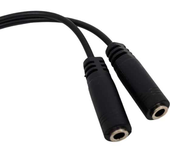 Кабель-разветвитель аудио ExeGate EX-CCA-415-0.3 3.5mm Jack M 2x3.5mm Jack F, 0,3м 284946