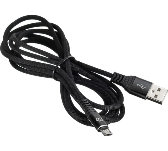 Кабель DIGMA MICROUSB-2M-BRAIDED-BLK USB (m)-micro USB (m) 2м черный 1шт в упак. 1084577